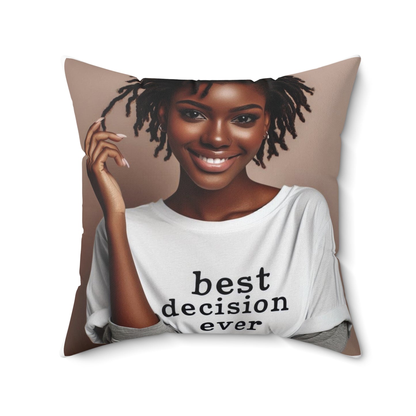 Loc'd Spun Polyester Square Pillow