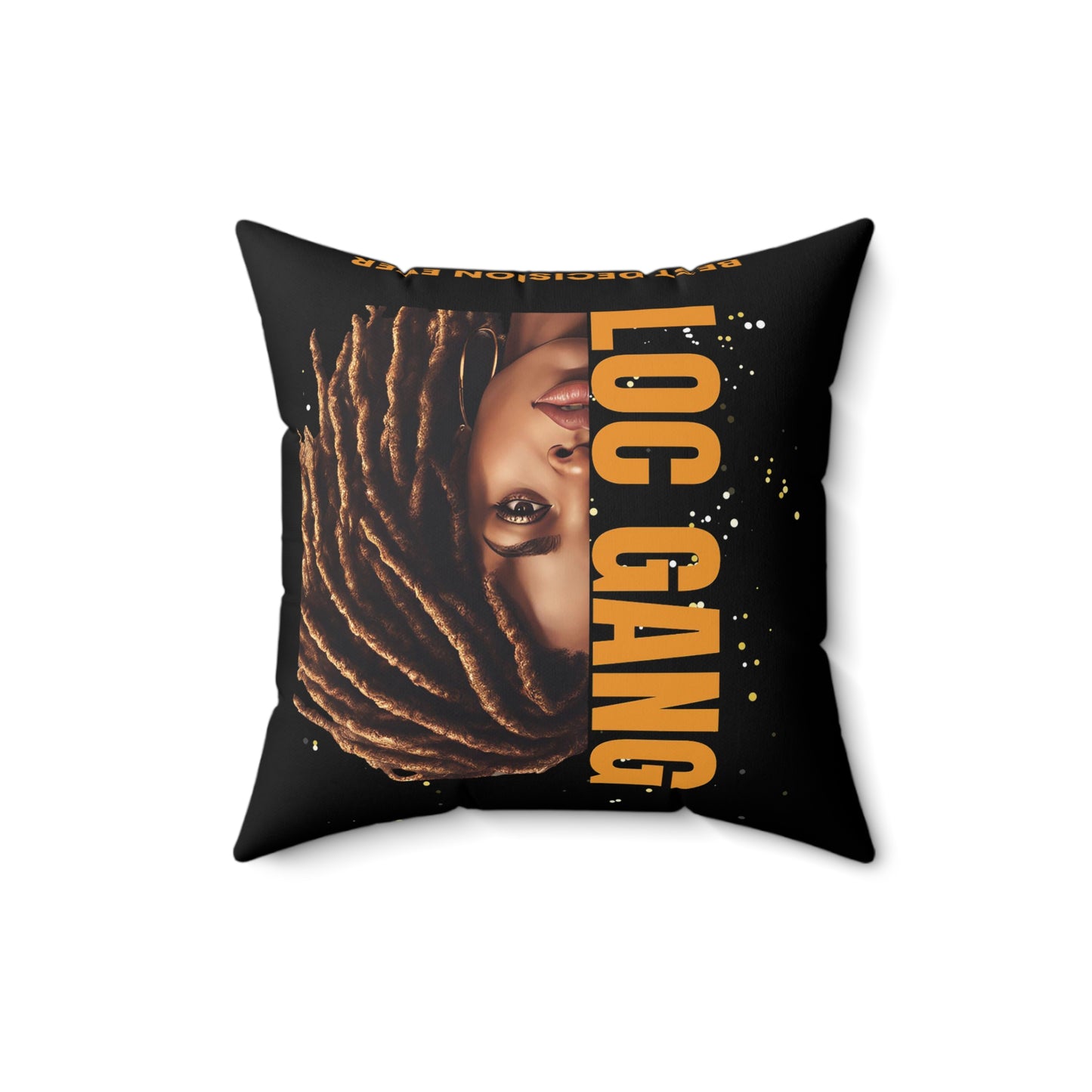 Loc Gang Spun Polyester Square Pillow