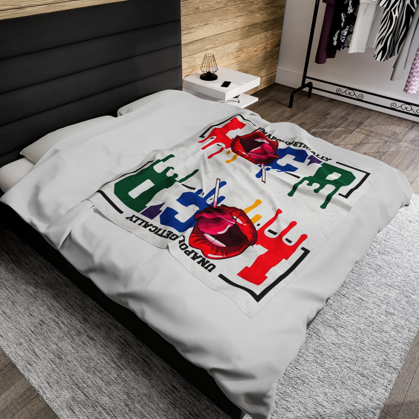 Loc'd Velveteen Plush Blanket