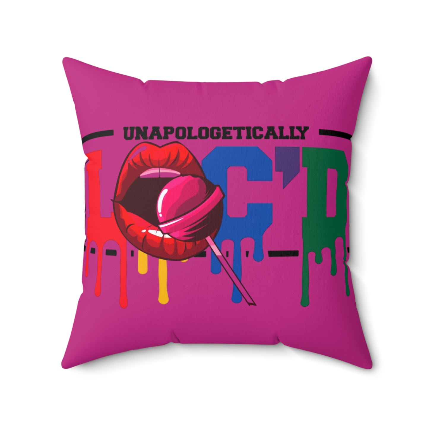 Loc'd Polyester Square Pillow