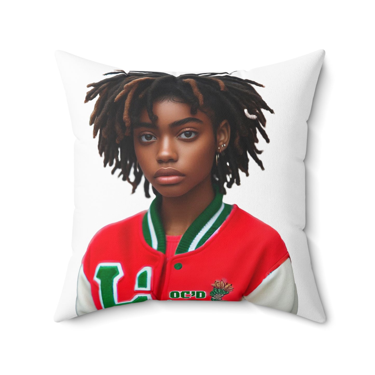 Loc'd Spun Polyester Square Pillow