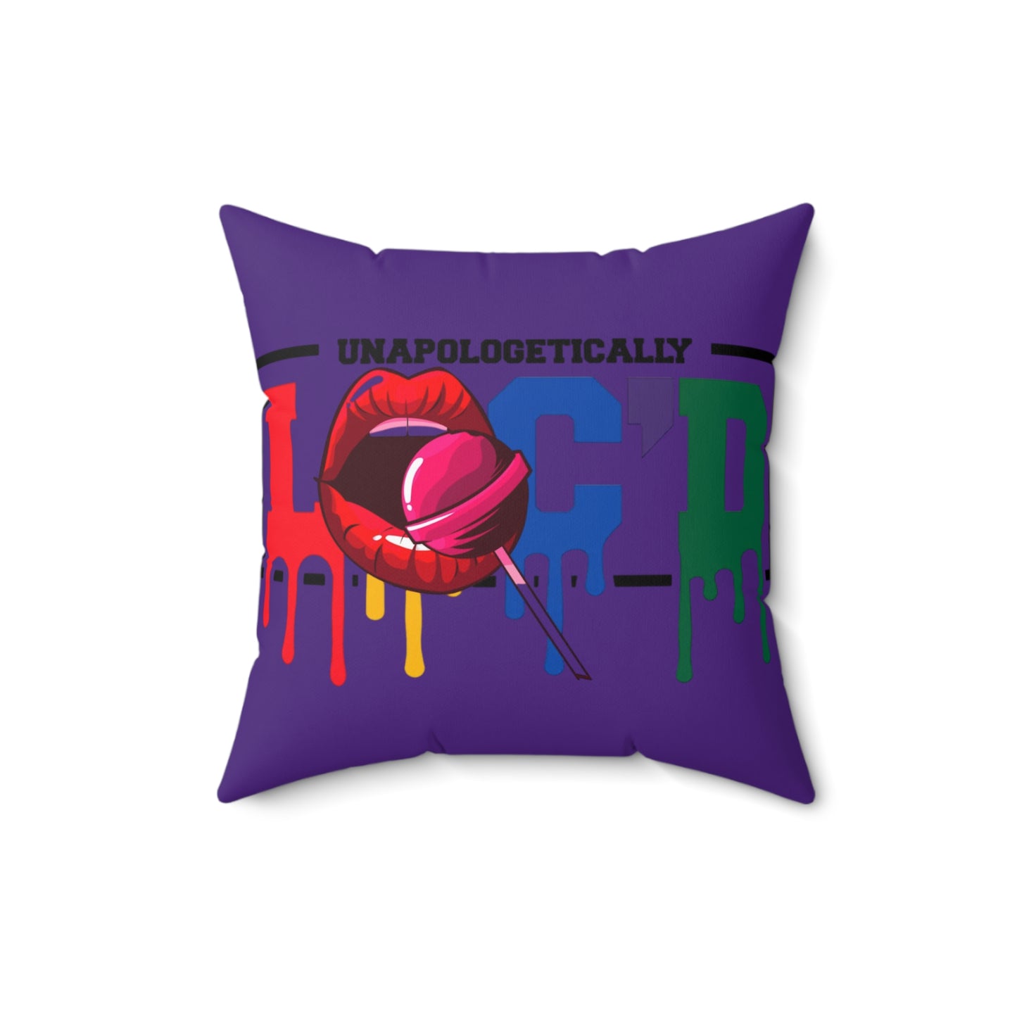 Loc'd Polyester Square Pillow