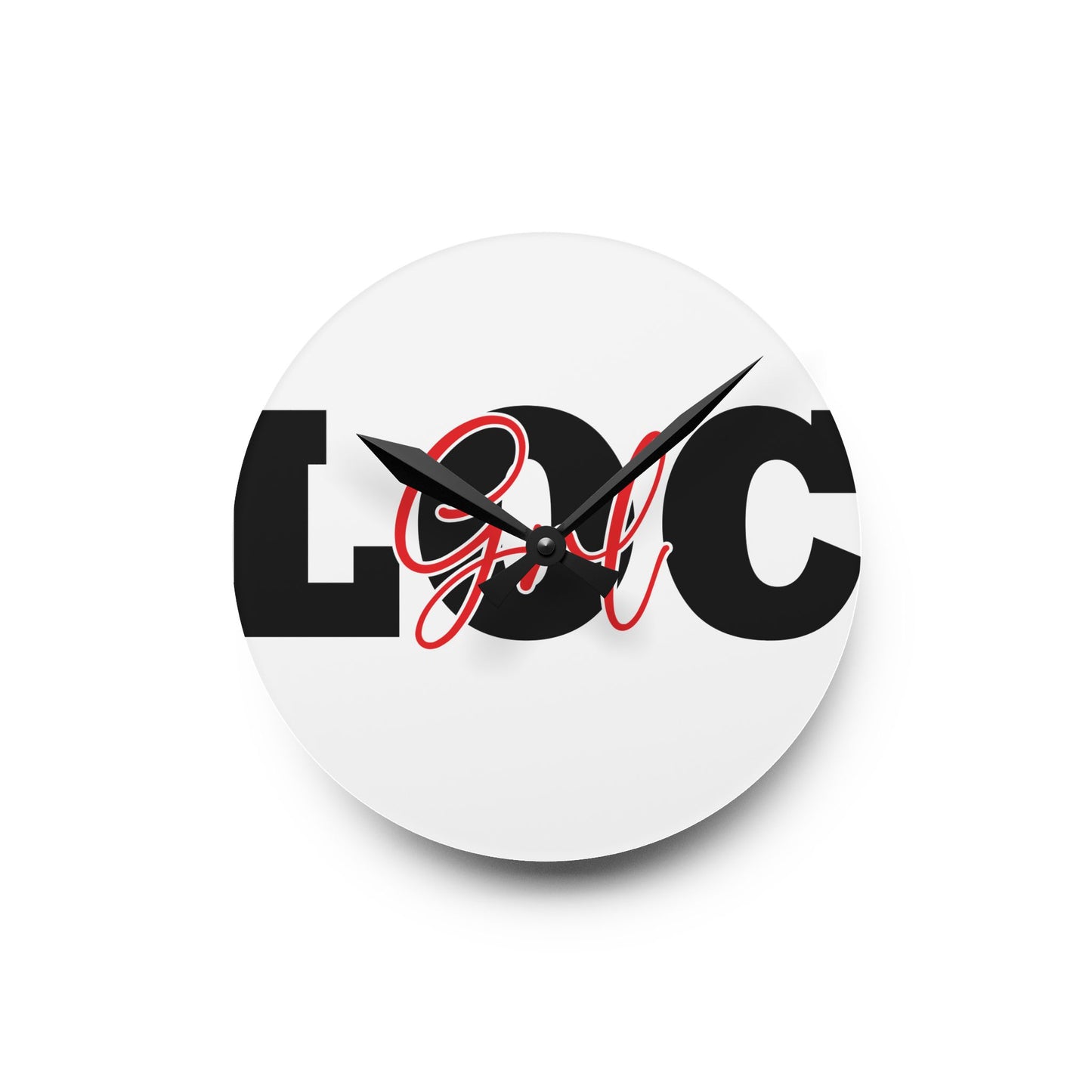 Loc’d girl/Acrylic Wall Clock