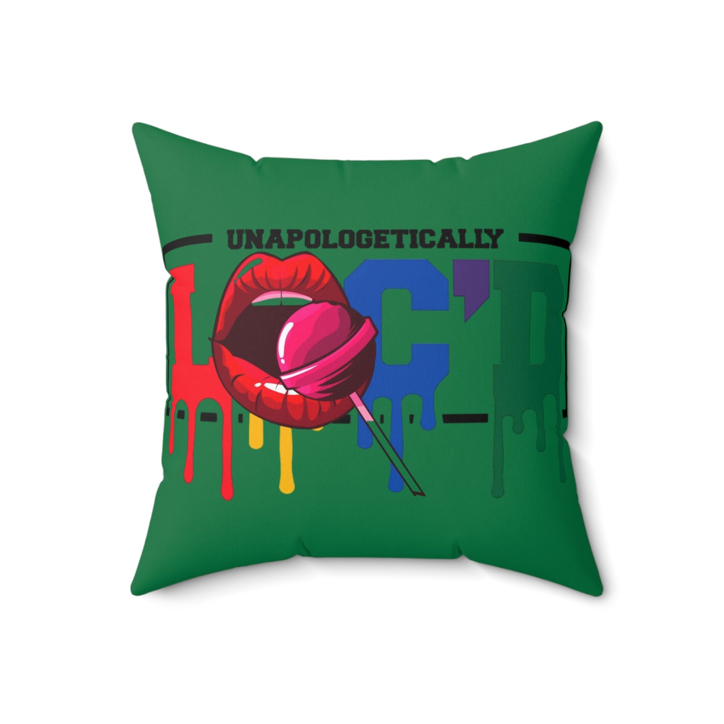 Loc'd Polyester Square Pillow