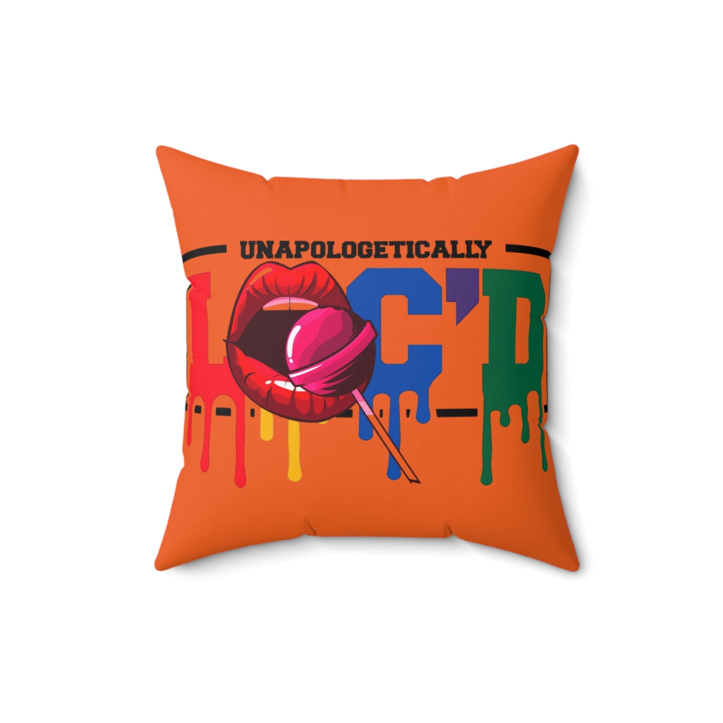 Loc'd Spun Polyester Square Pillow