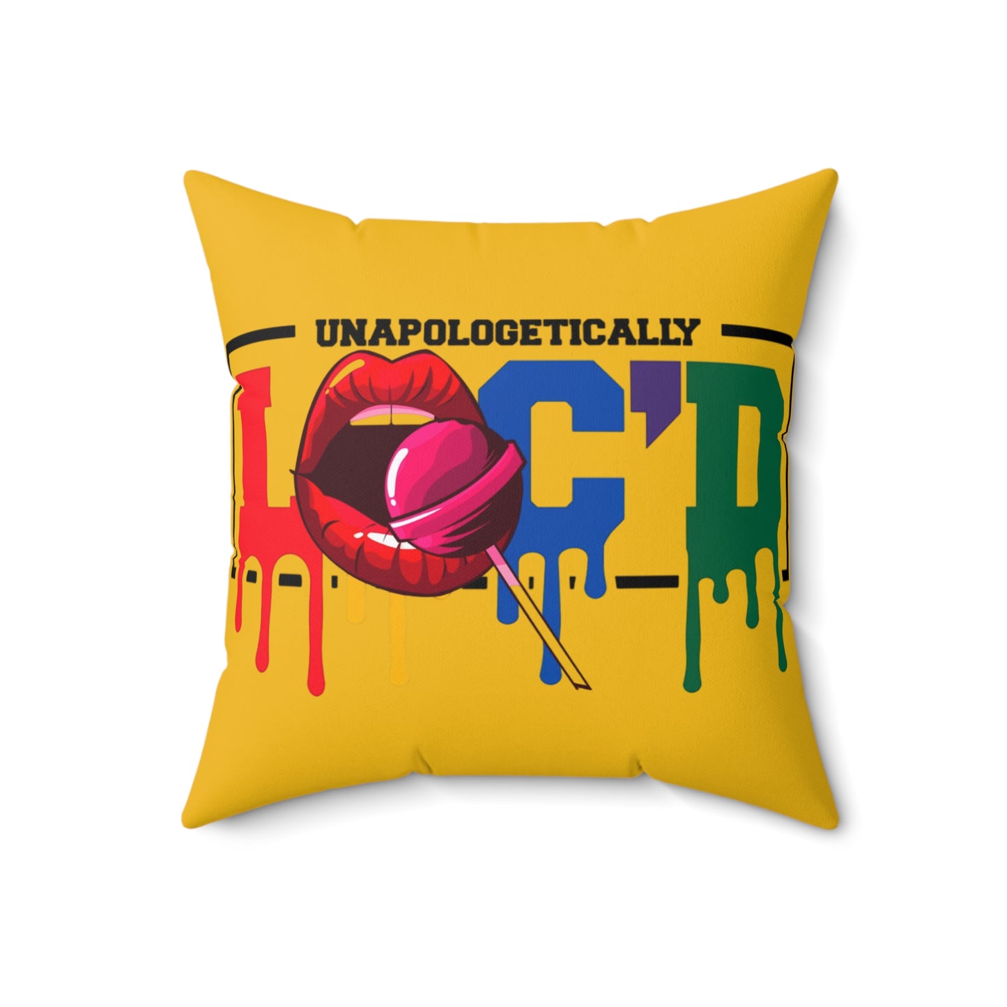 Loc'd Polyester Square Pillow
