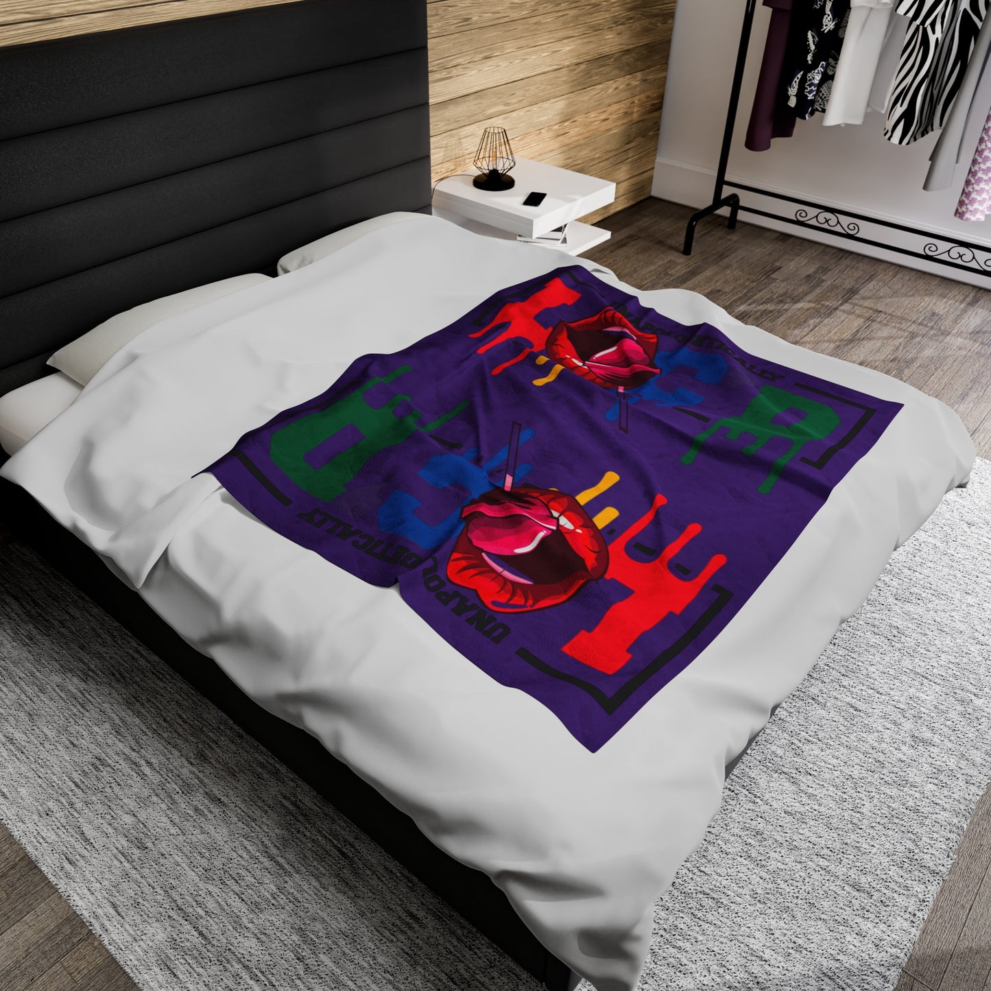 Loc'd Velveteen Plush Blanket