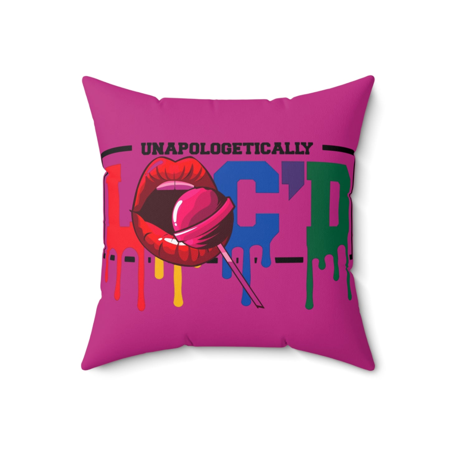 Loc'd Polyester Square Pillow