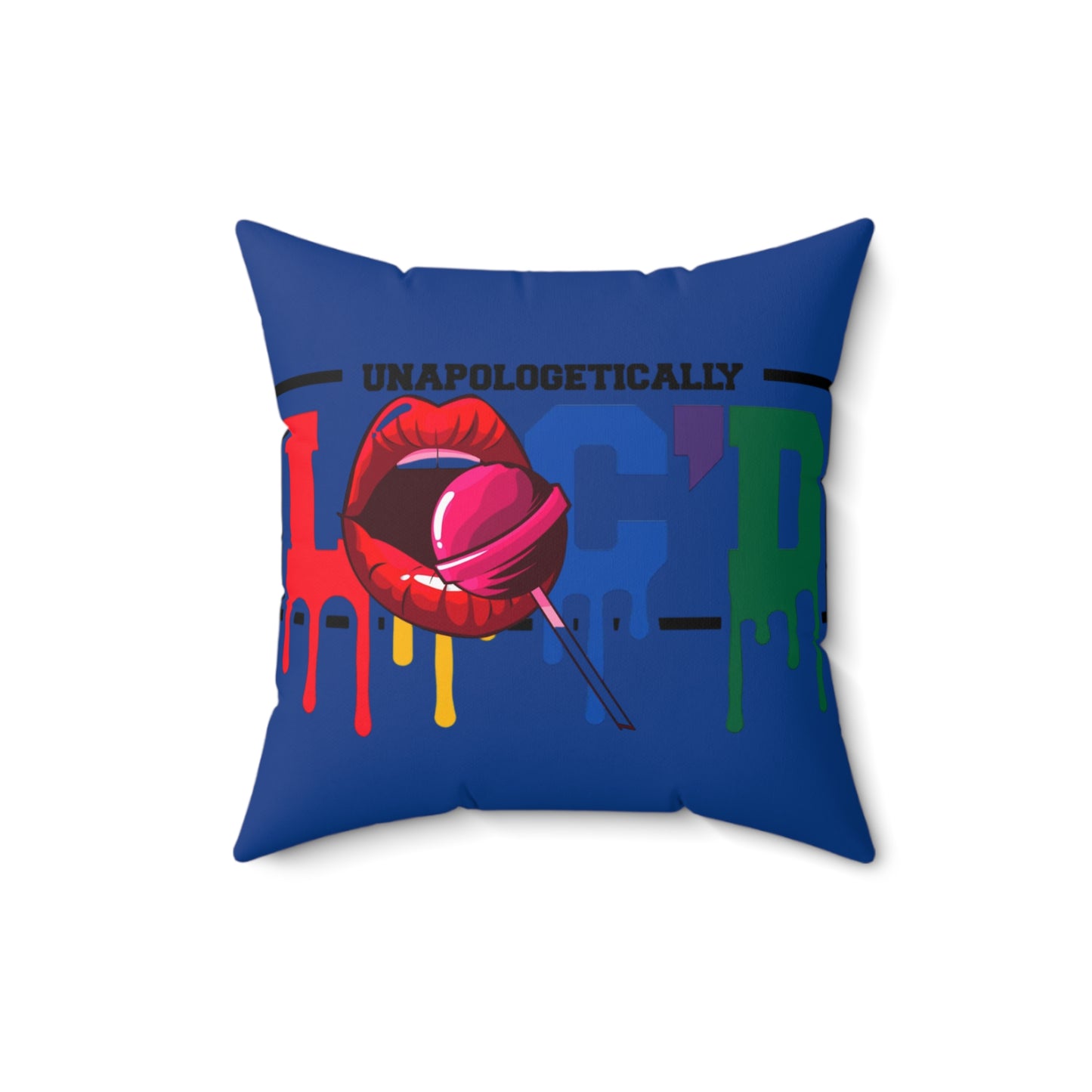 Loc'd Polyester Square Pillow