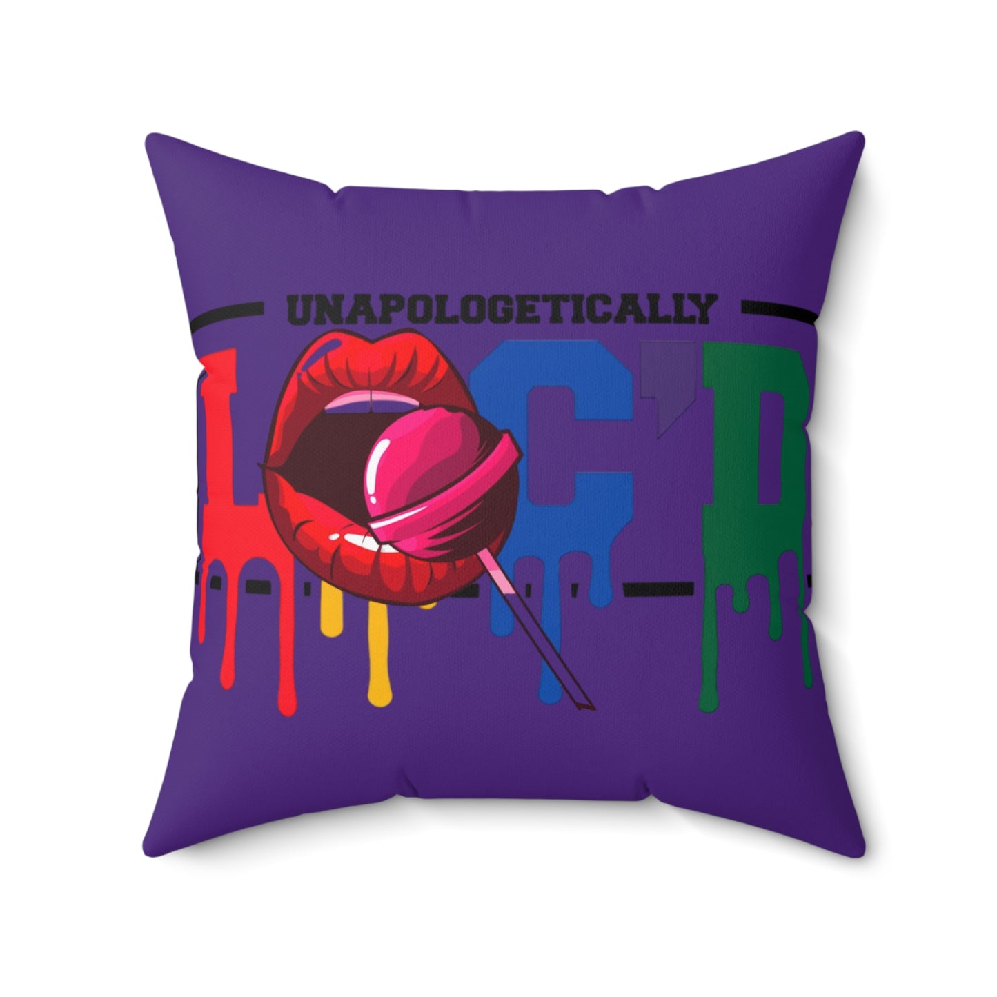 Loc'd Polyester Square Pillow