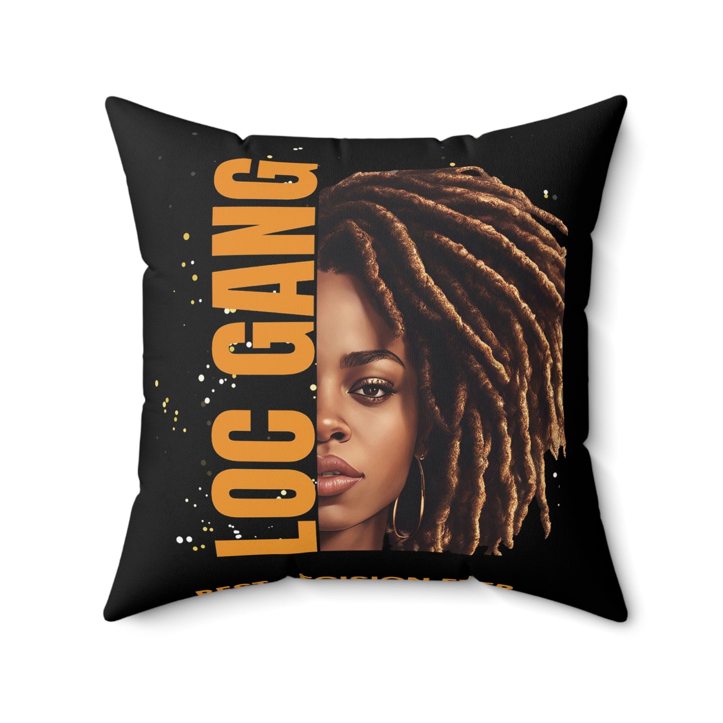 Loc Gang Spun Polyester Square Pillow