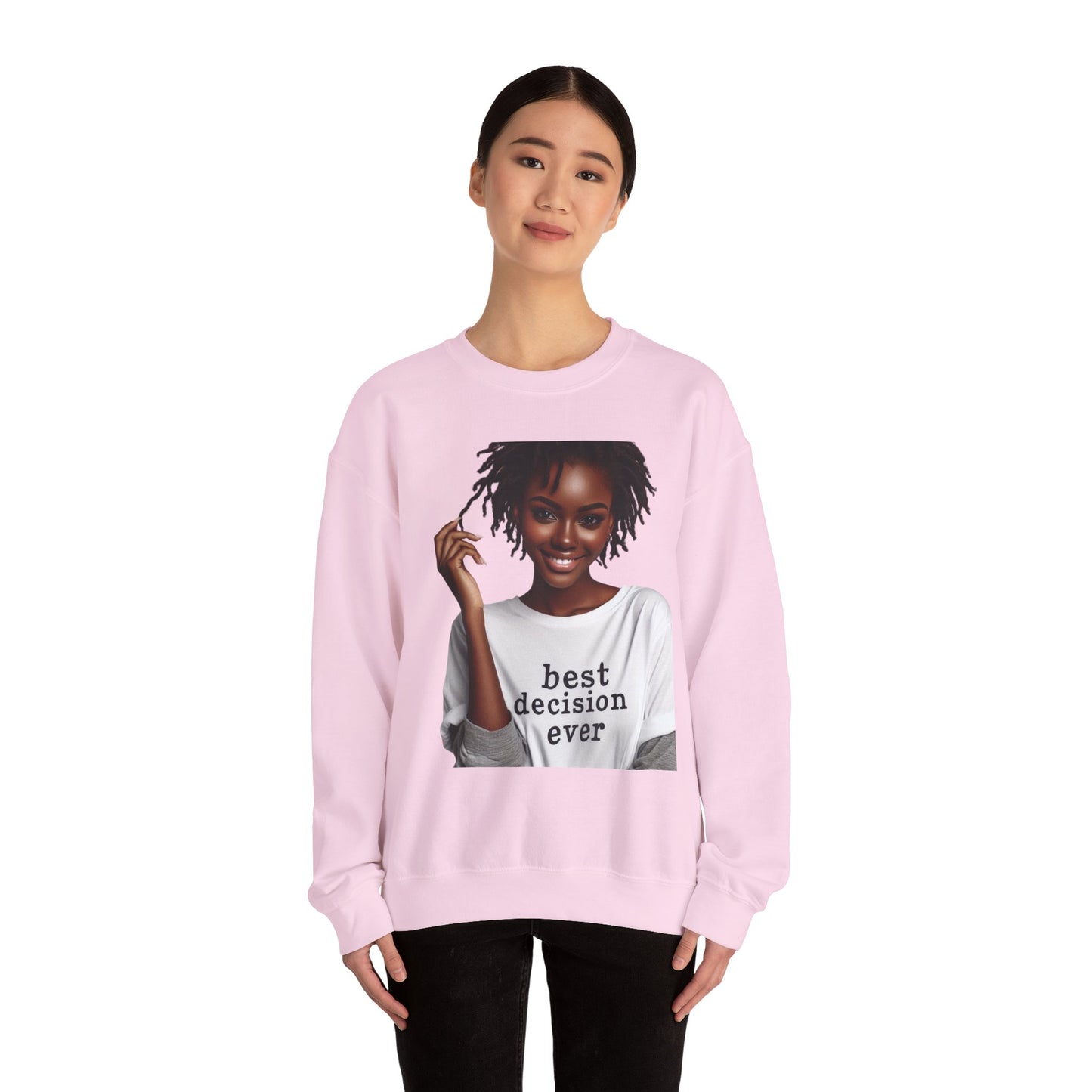 Loc Best Decision Ever Unisex Heavy Blend™ Crewneck Sweatshirt