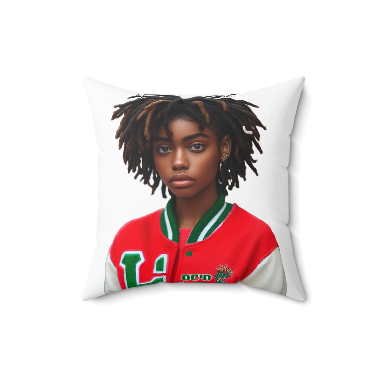 Loc'd Spun Polyester Square Pillow