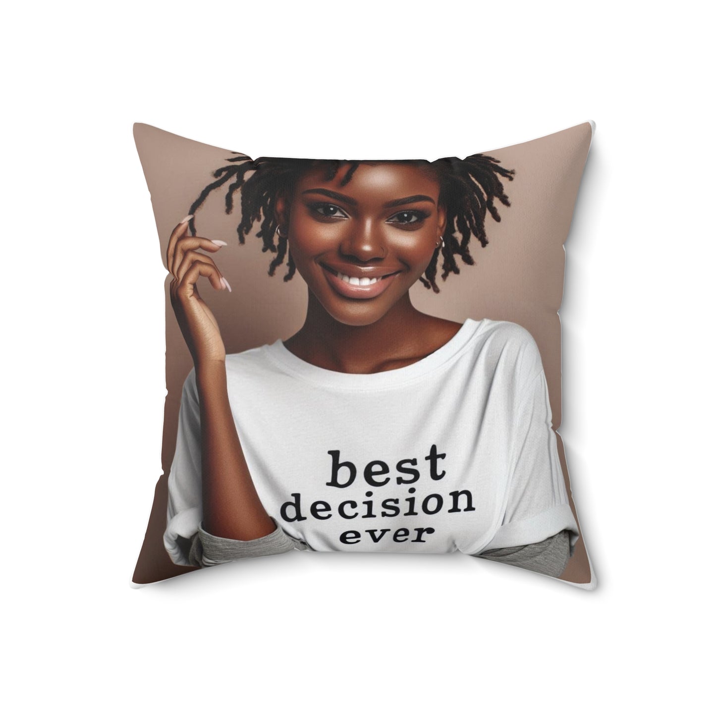 Loc'd Spun Polyester Square Pillow