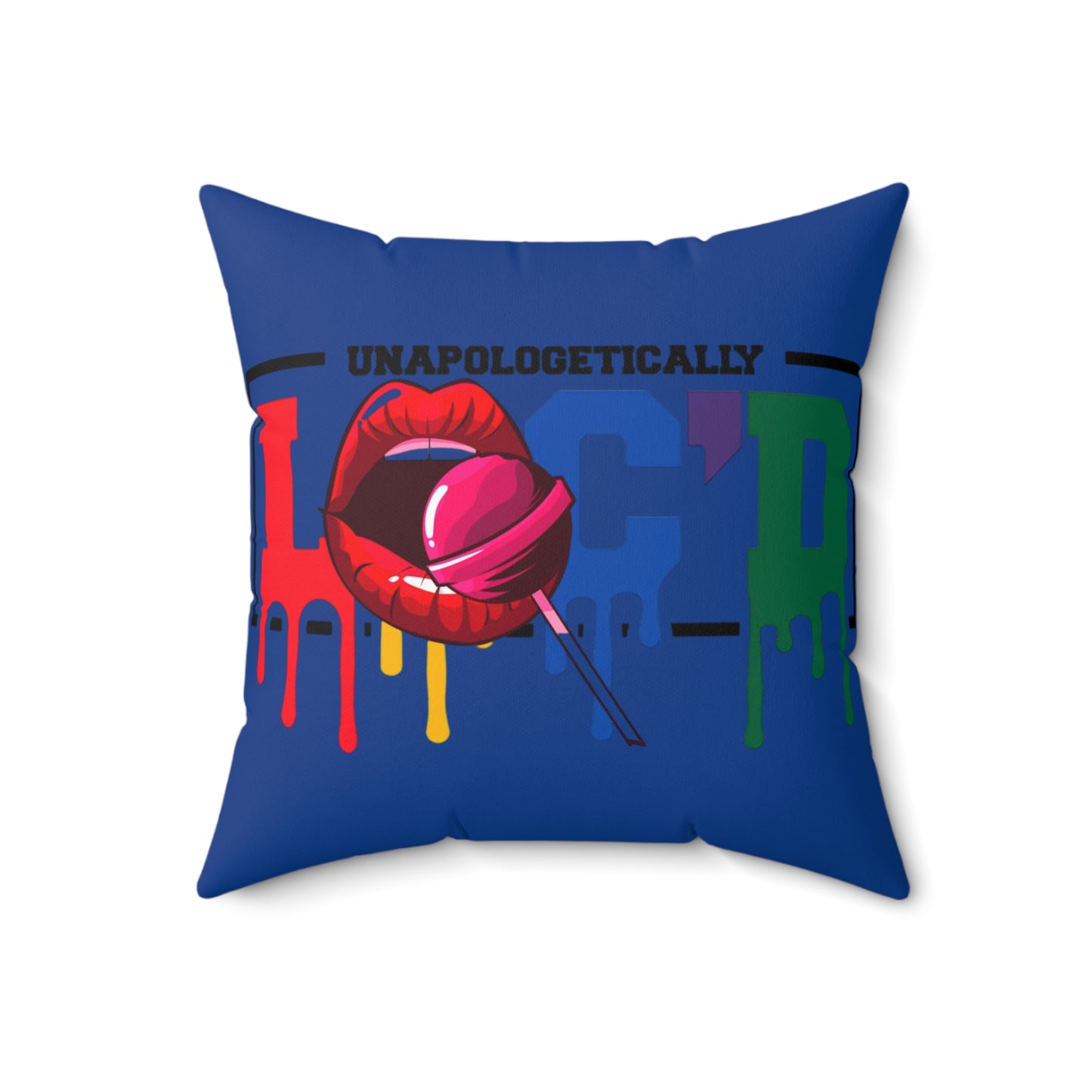 Loc'd Polyester Square Pillow