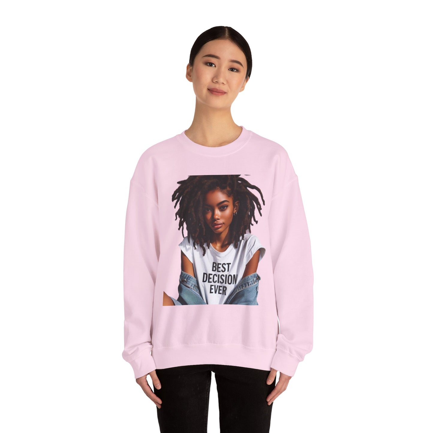Loc Best Decision Ever Unisex Heavy Blend™ Crewneck Sweatshirt
