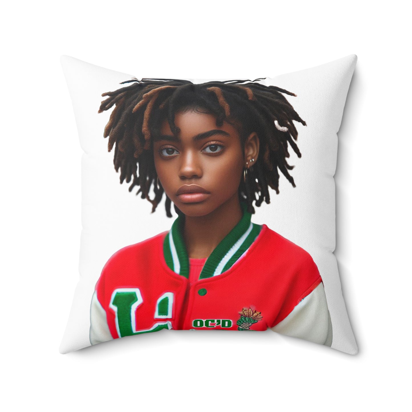 Loc'd Spun Polyester Square Pillow