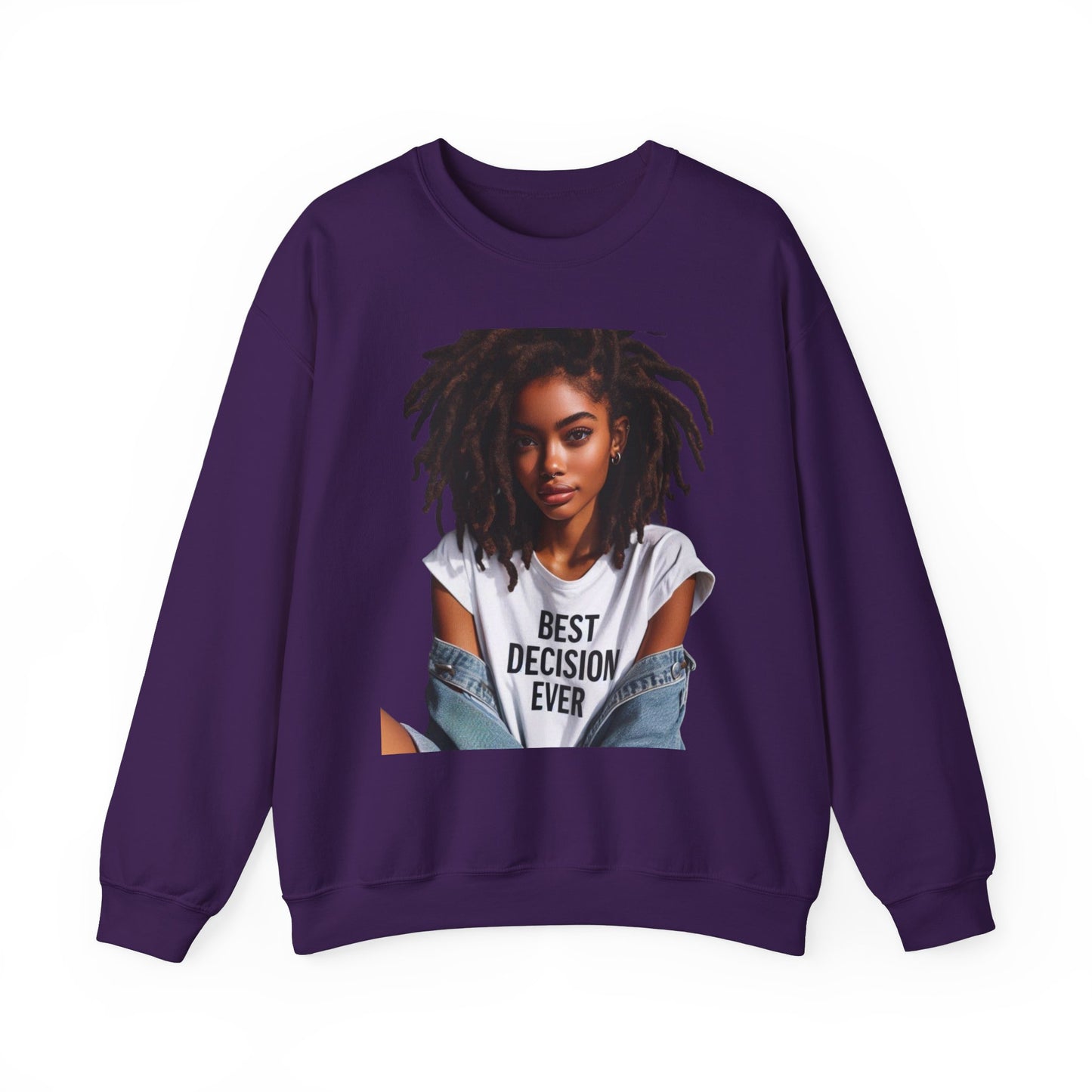 Loc Best Decision Ever Unisex Heavy Blend™ Crewneck Sweatshirt