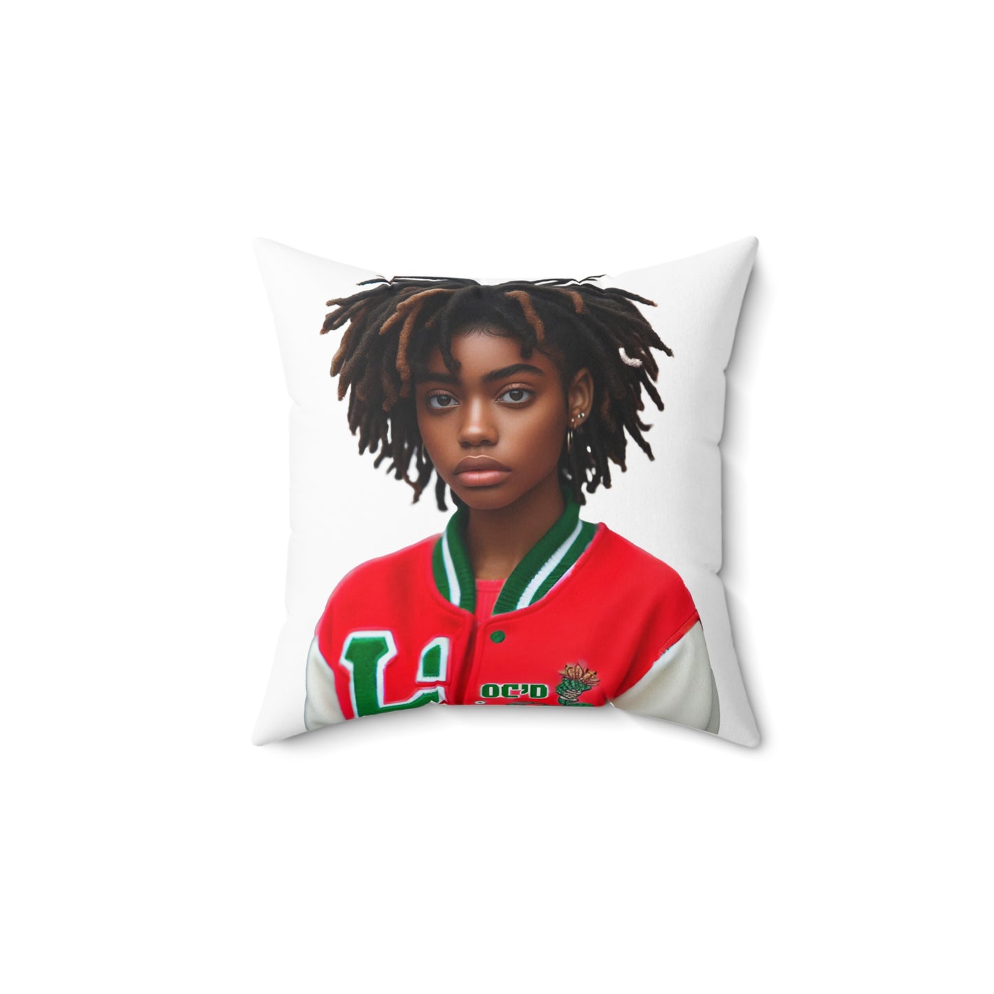 Loc'd Spun Polyester Square Pillow