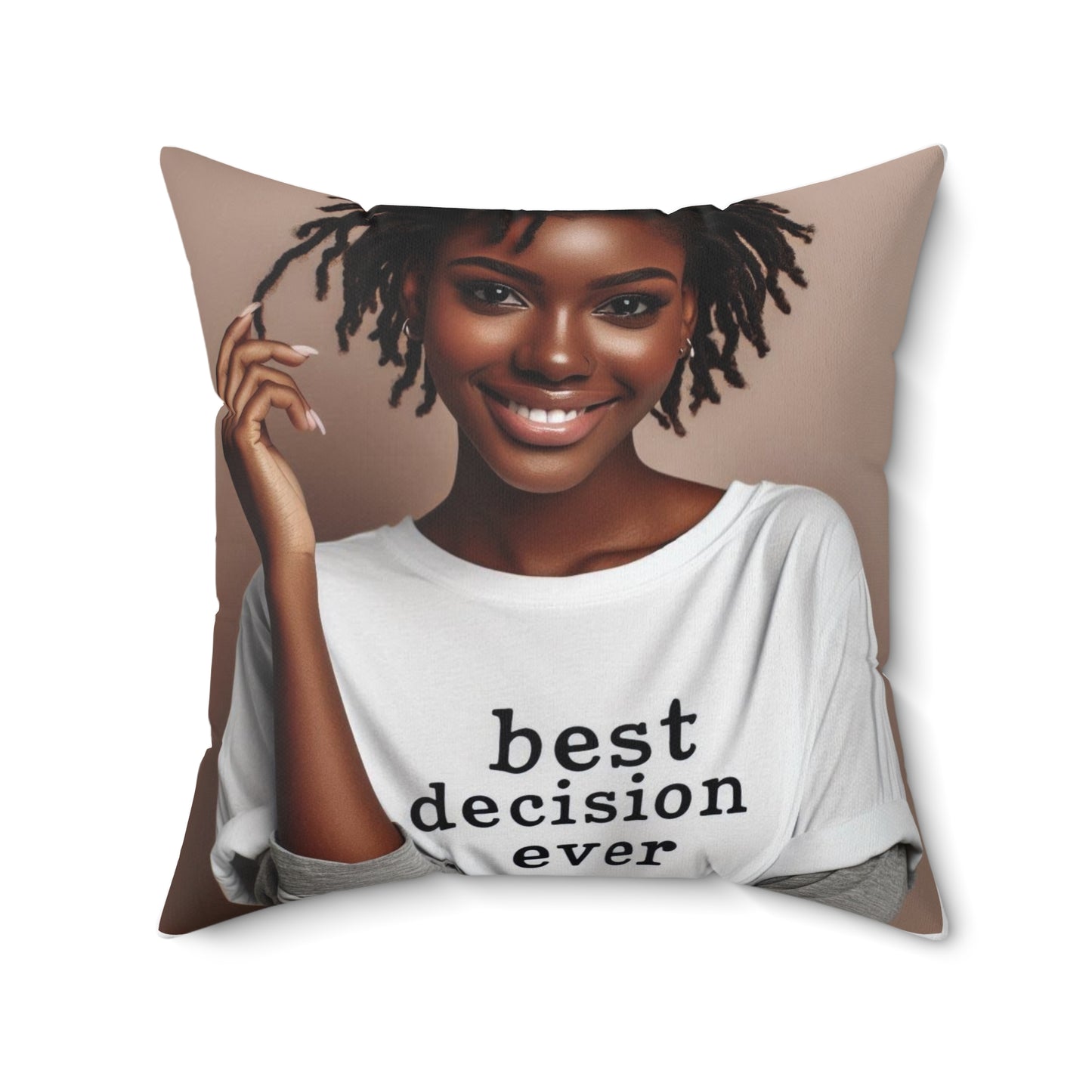 Loc'd Spun Polyester Square Pillow
