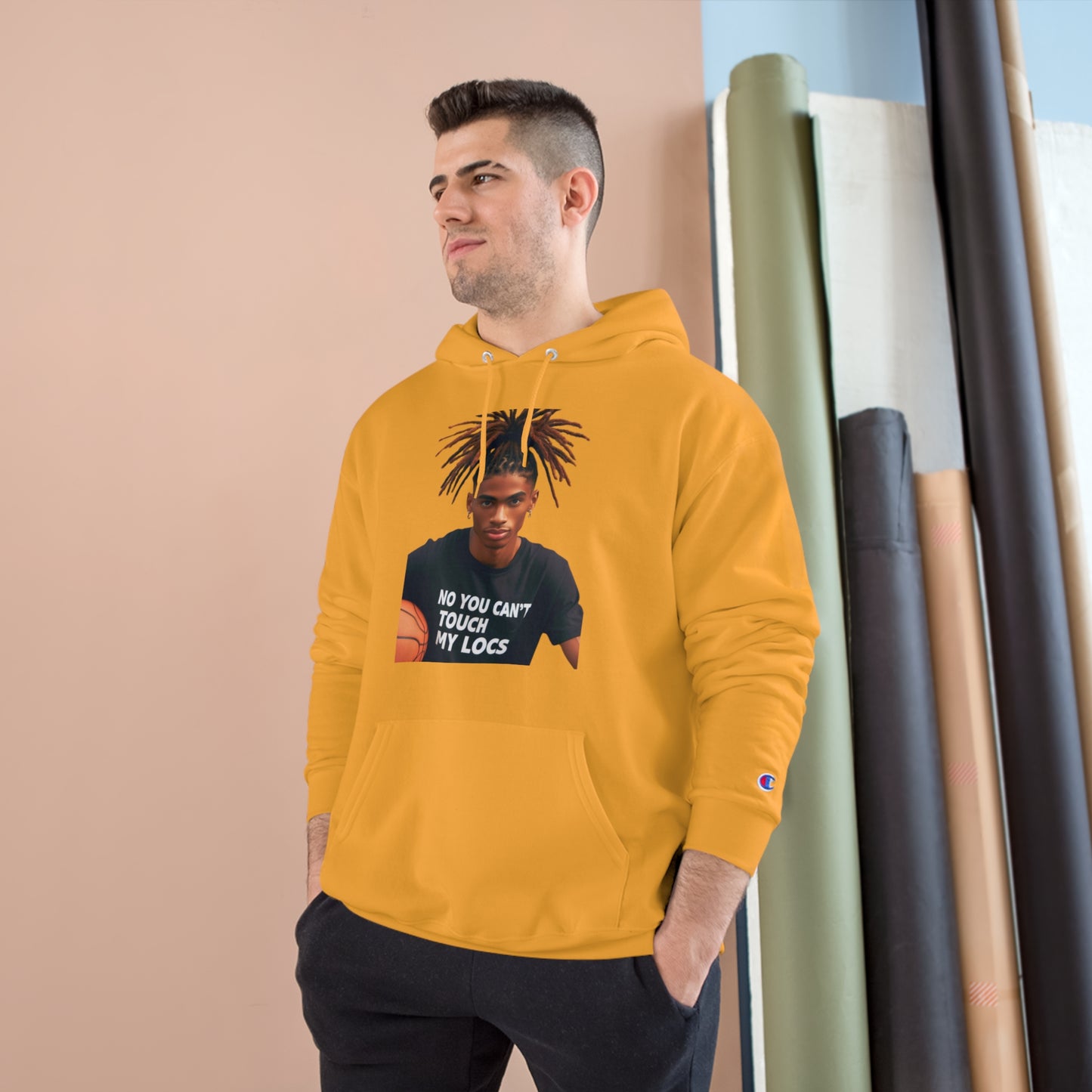 No you can't toch my Locs Champion Hoodie
