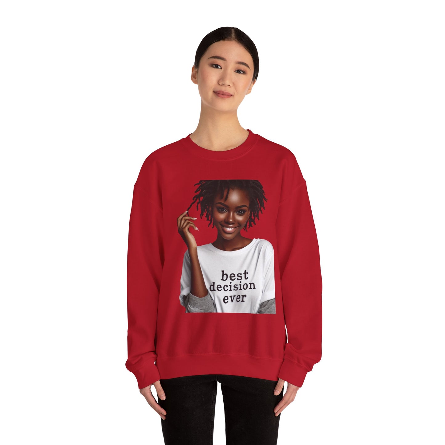 Loc Best Decision Ever Unisex Heavy Blend™ Crewneck Sweatshirt