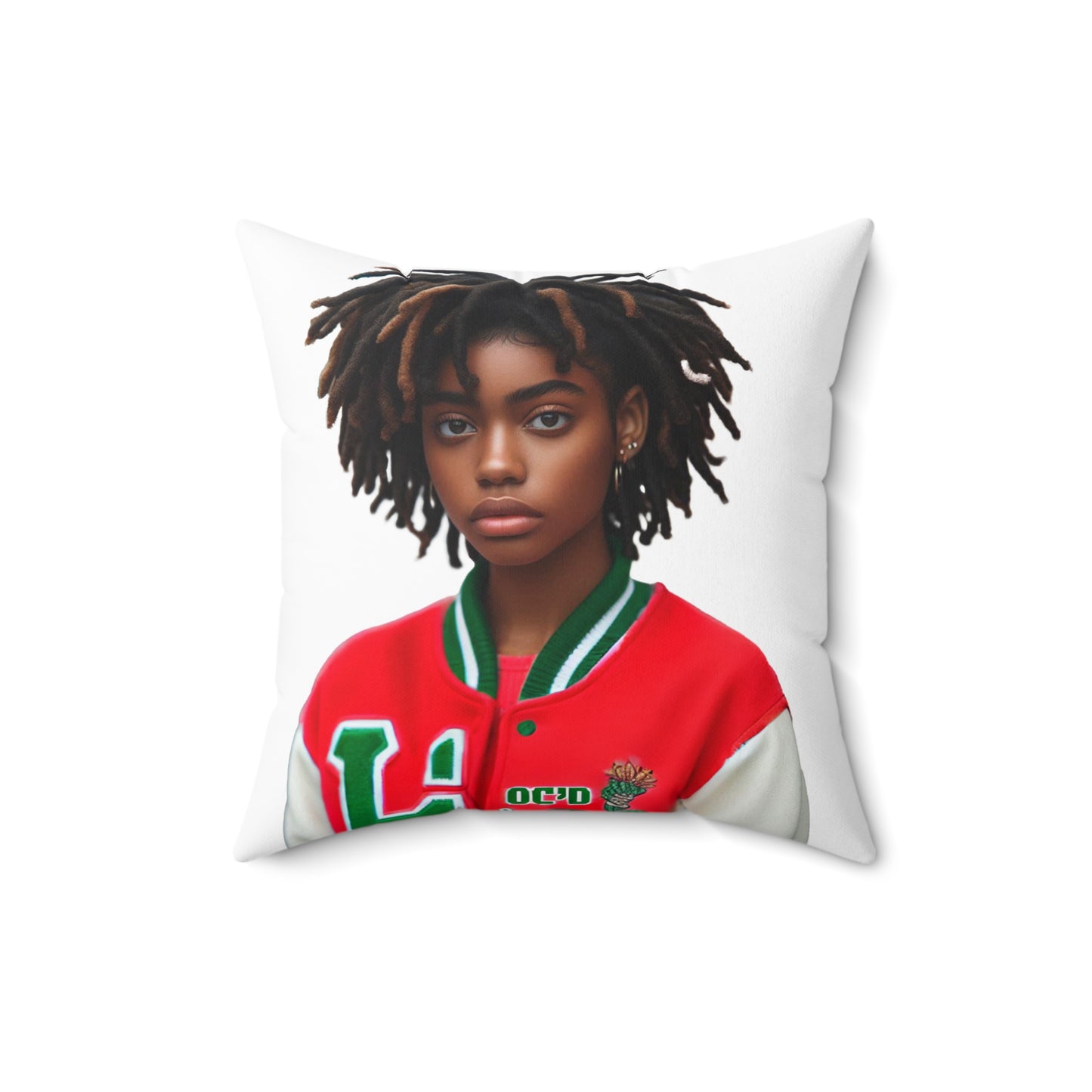 Loc'd Spun Polyester Square Pillow