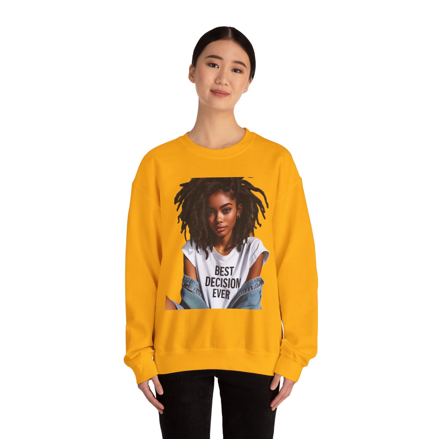 Loc Best Decision Ever Unisex Heavy Blend™ Crewneck Sweatshirt