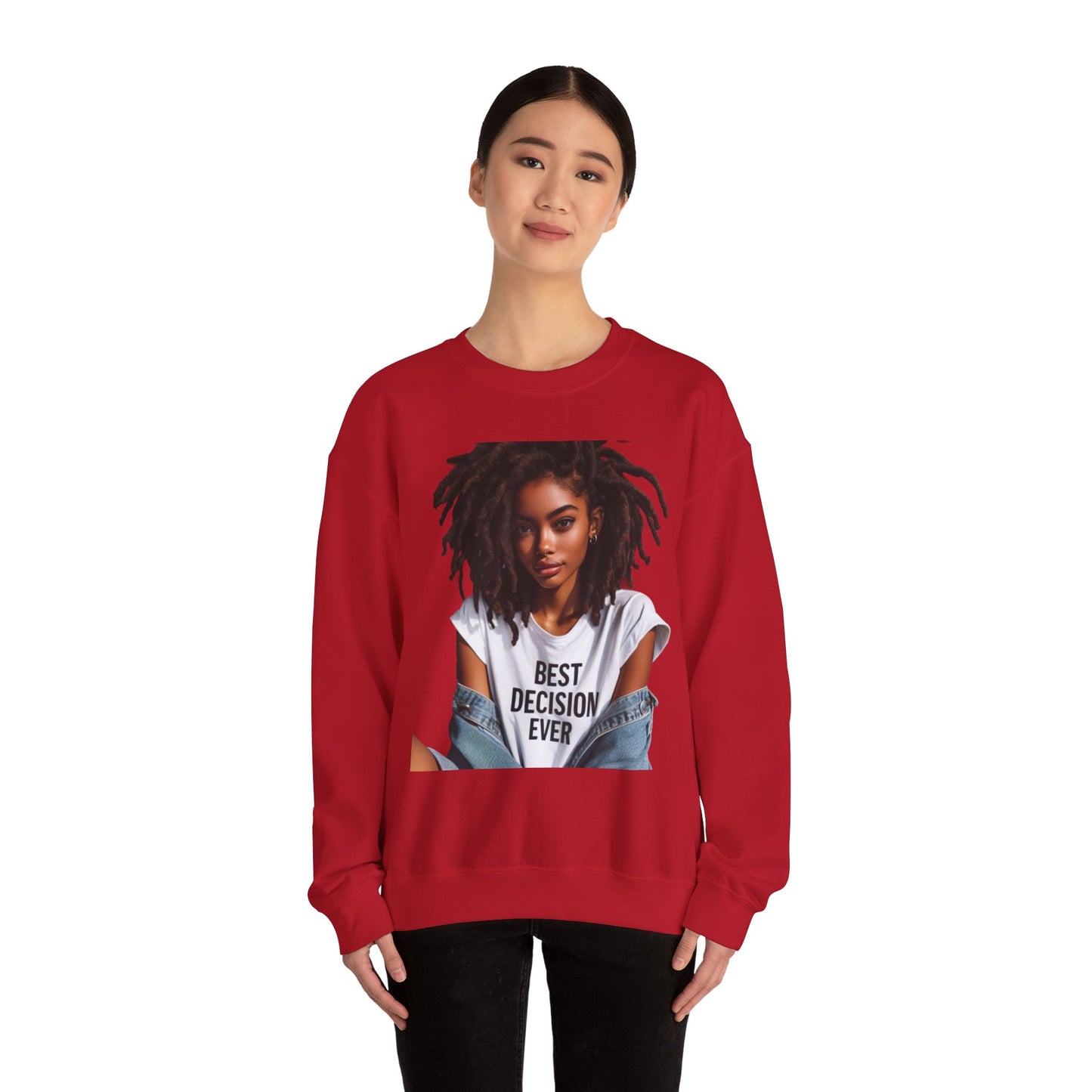 Loc Best Decision Ever Unisex Heavy Blend™ Crewneck Sweatshirt