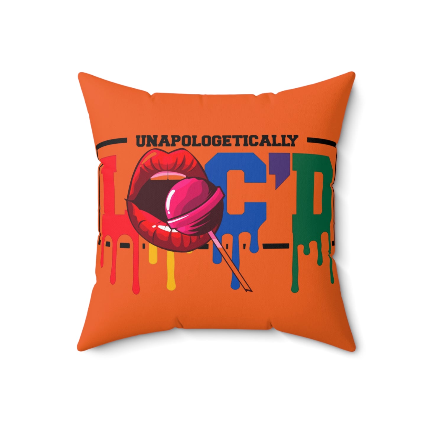 Loc'd Spun Polyester Square Pillow