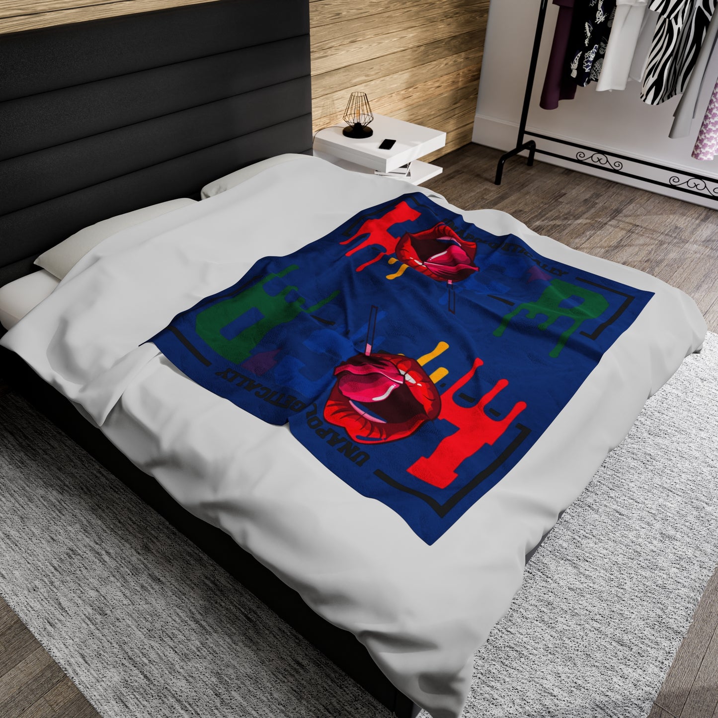 Loc'd Velveteen Plush Blanket