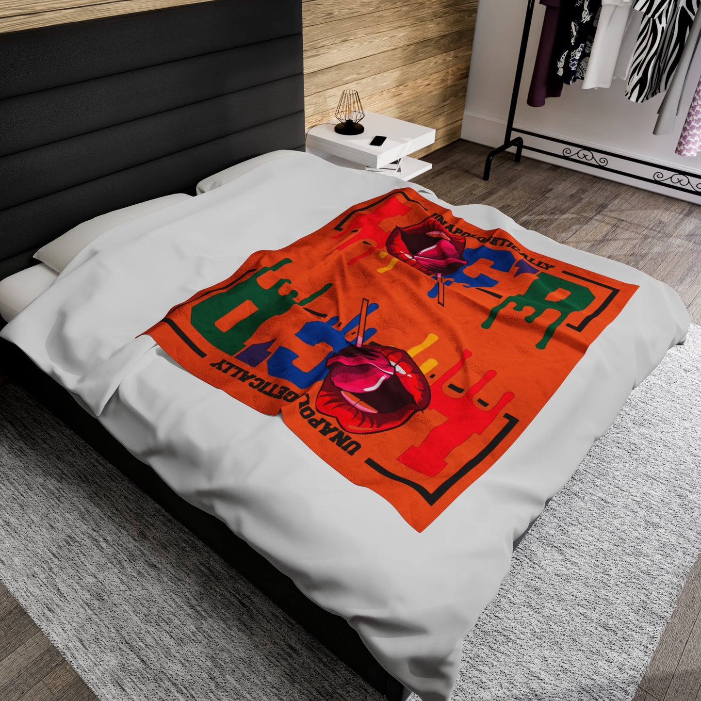 Loc'd Velveteen Plush Blanket