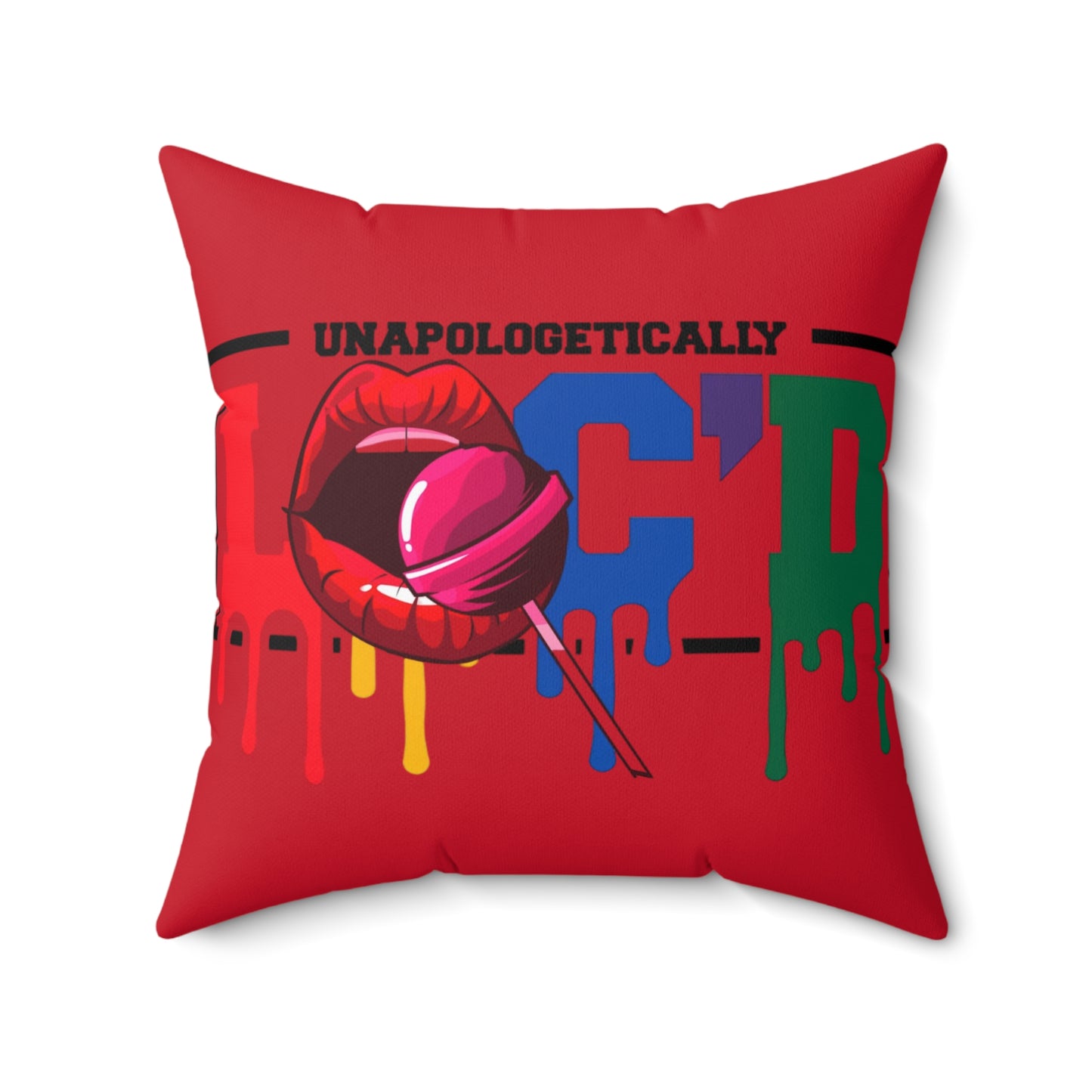 Loc'd Polyester Square Pillow