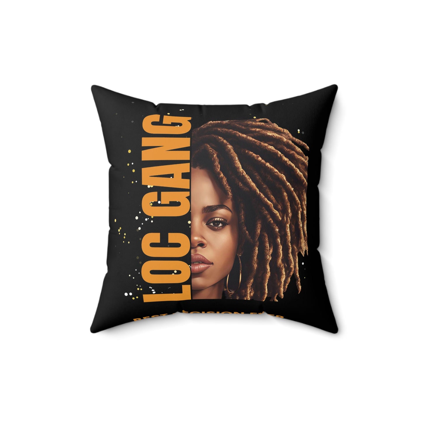Loc Gang Spun Polyester Square Pillow