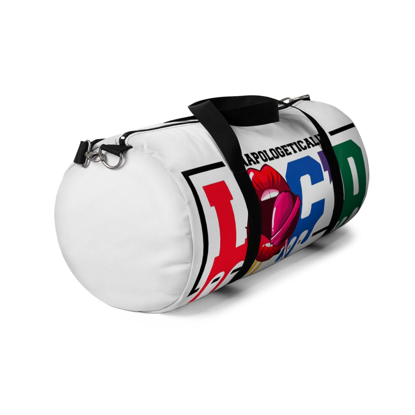 Loc'd White Duffel Bag