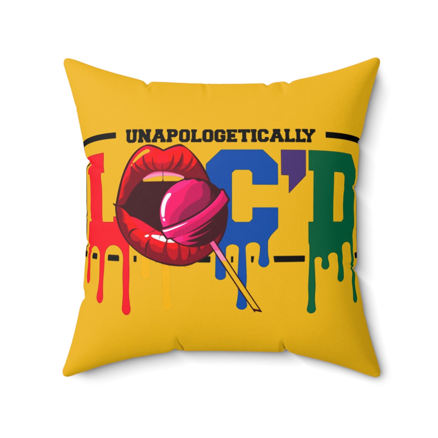 Loc'd Polyester Square Pillow