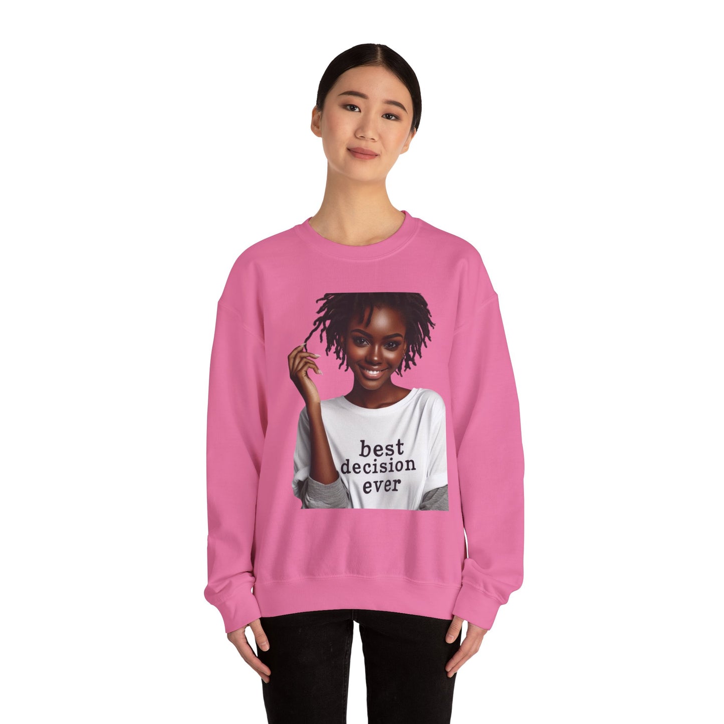 Loc Best Decision Ever Unisex Heavy Blend™ Crewneck Sweatshirt