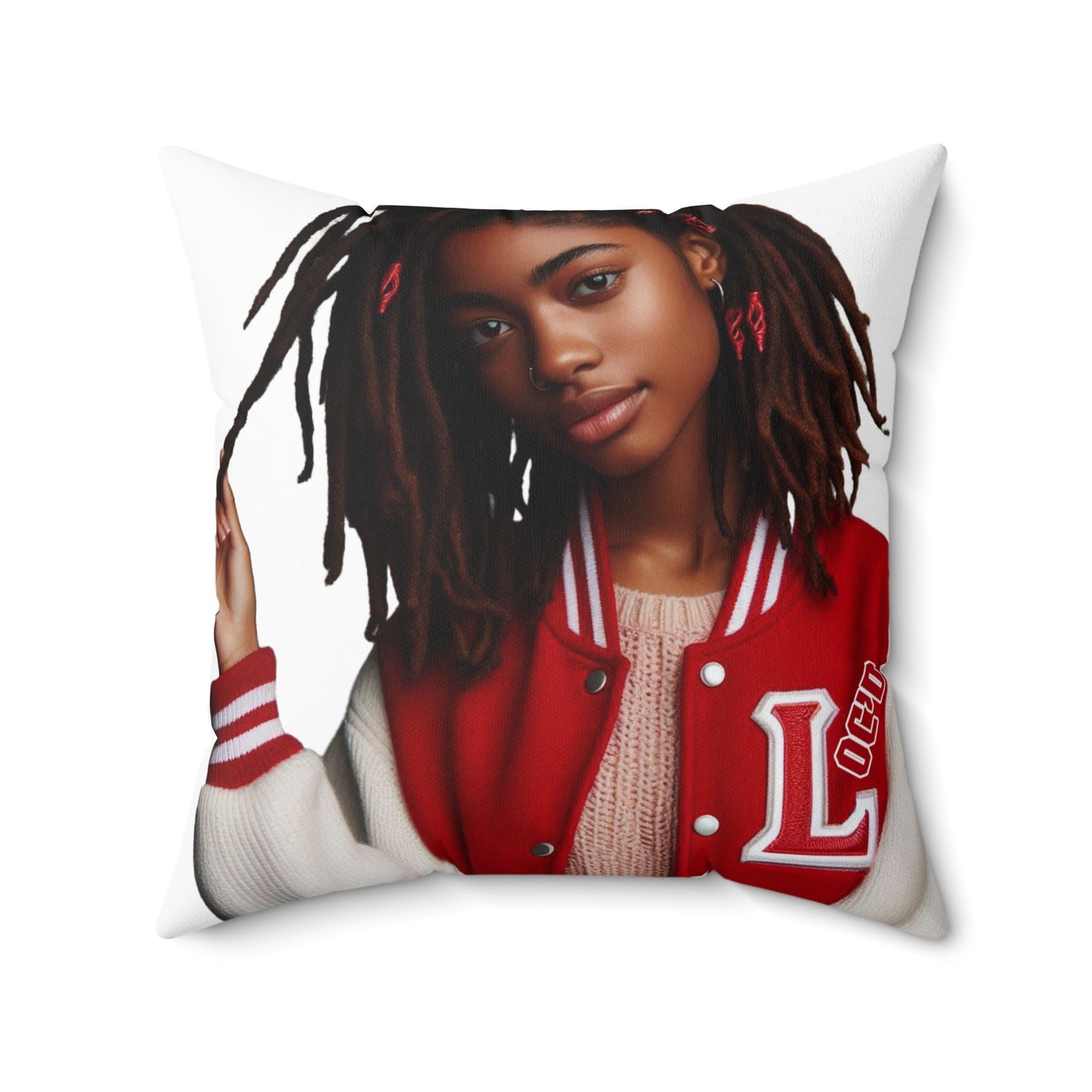 Loc'd Spun Polyester Square Pillow