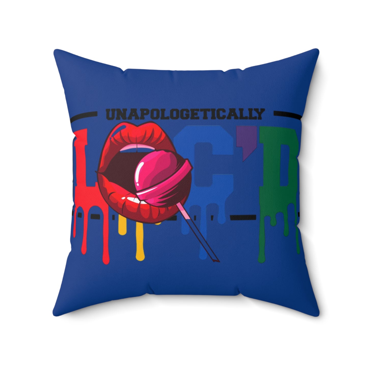 Loc'd Polyester Square Pillow