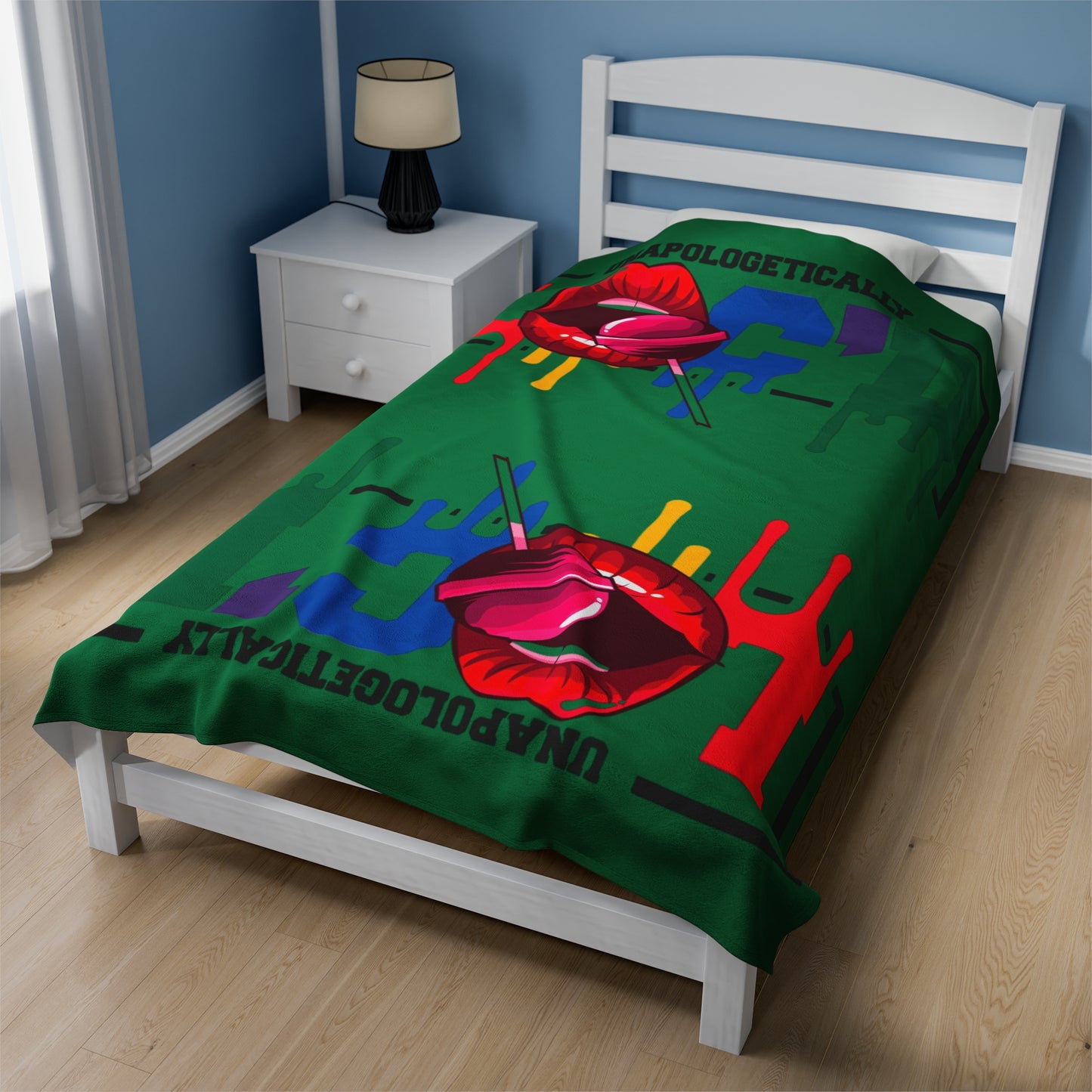 Loc'd Velveteen Plush Blanket