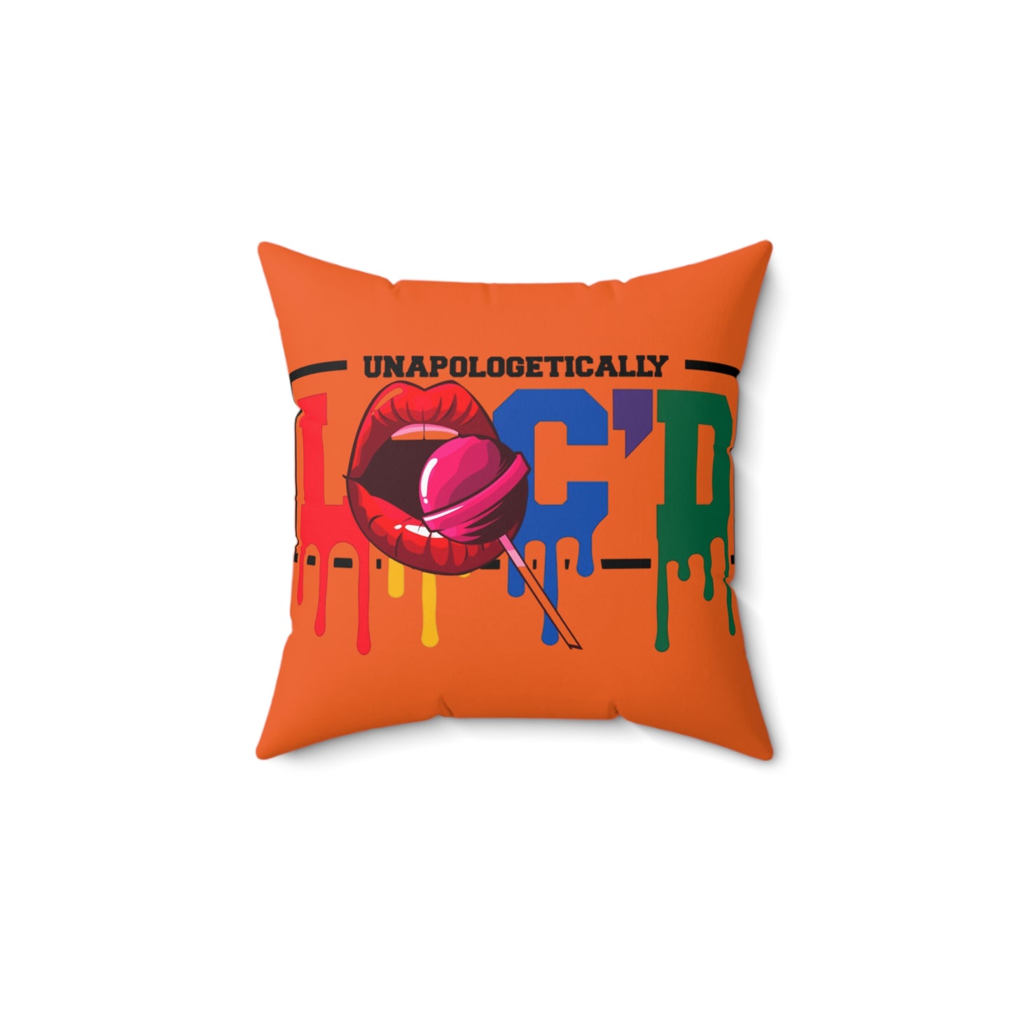 Loc'd Spun Polyester Square Pillow