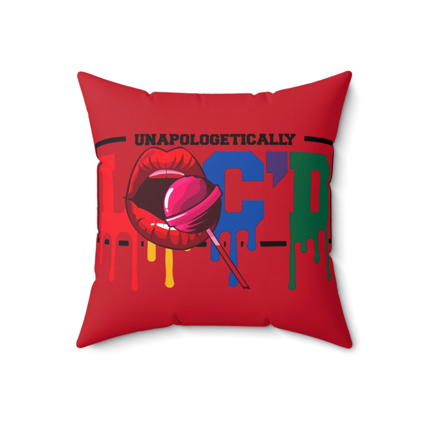 Loc'd Polyester Square Pillow
