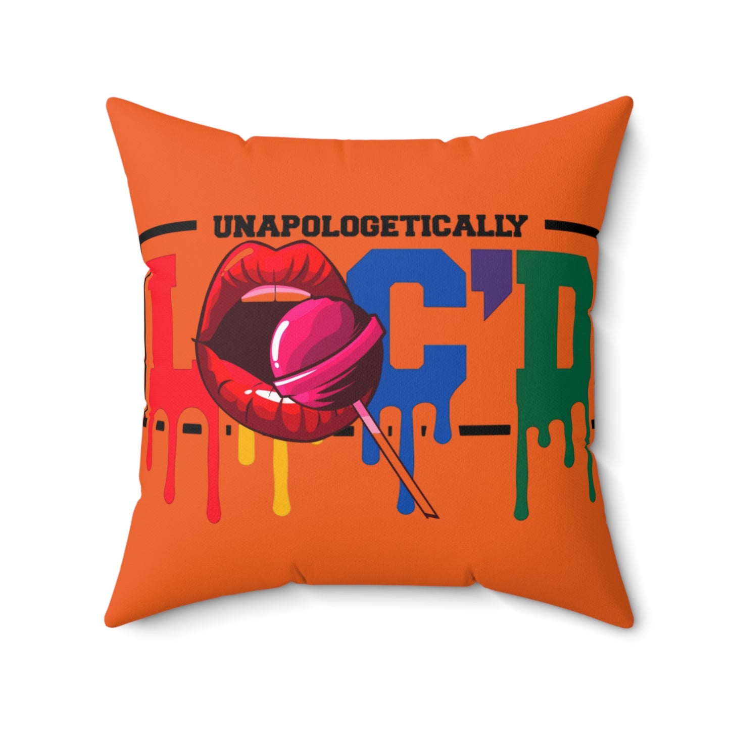 Loc'd Spun Polyester Square Pillow