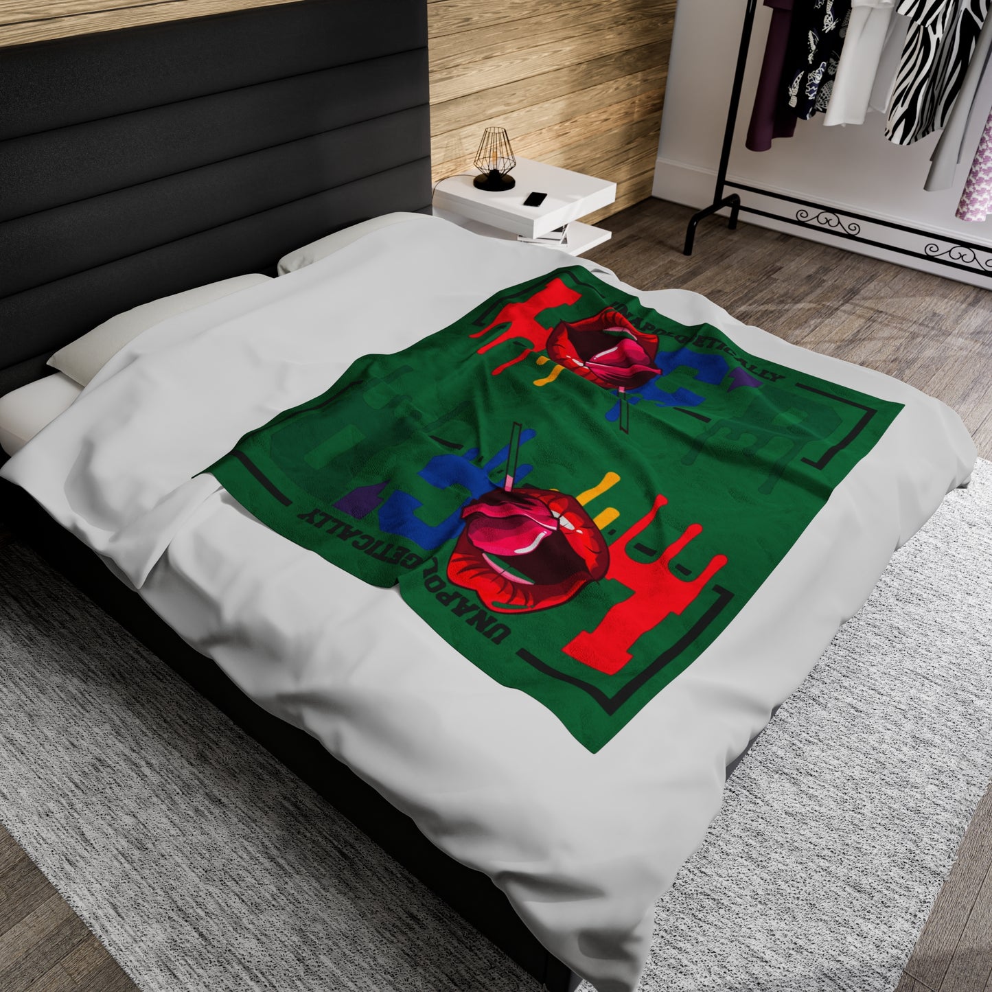 Loc'd Velveteen Plush Blanket