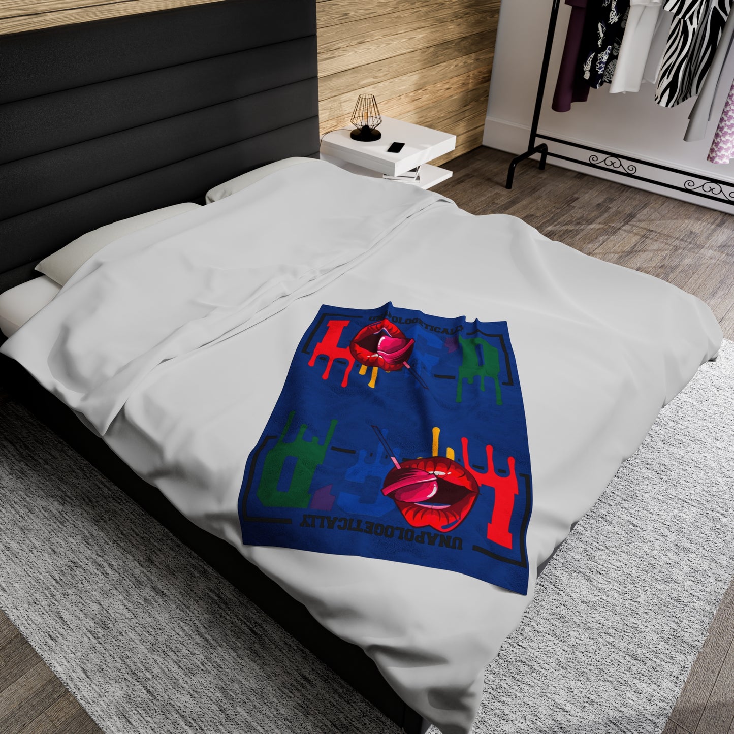 Loc'd Velveteen Plush Blanket