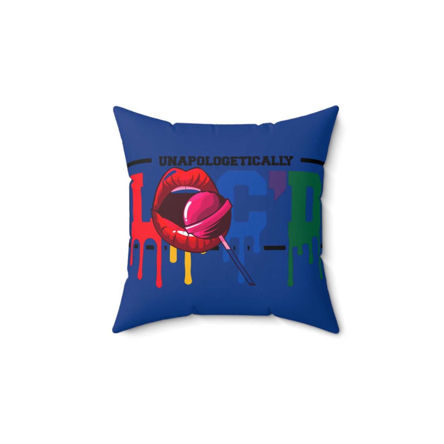 Loc'd Polyester Square Pillow