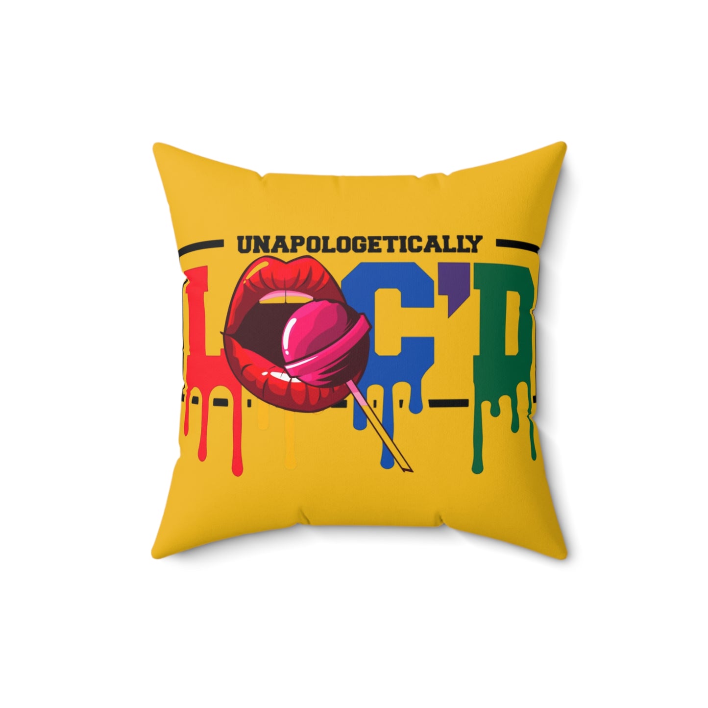 Loc'd Polyester Square Pillow
