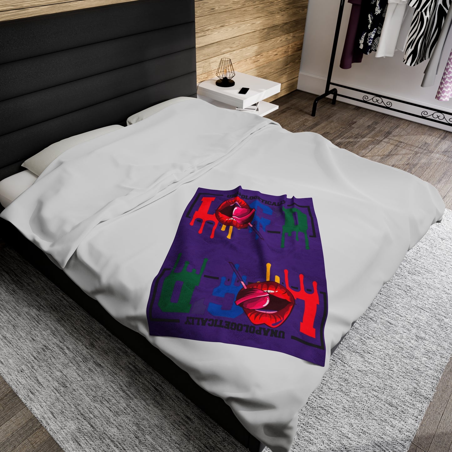 Loc'd Velveteen Plush Blanket