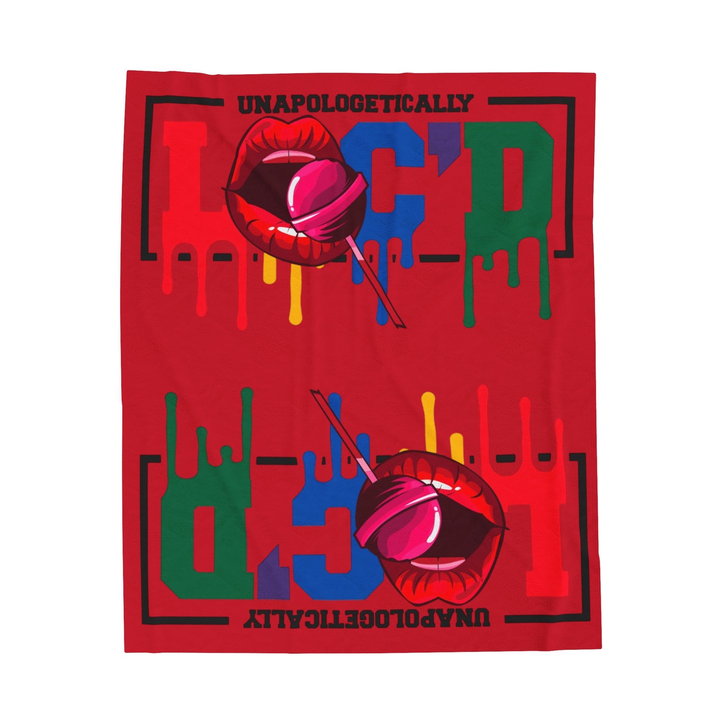 Loc'd Velveteen Plush Blanket