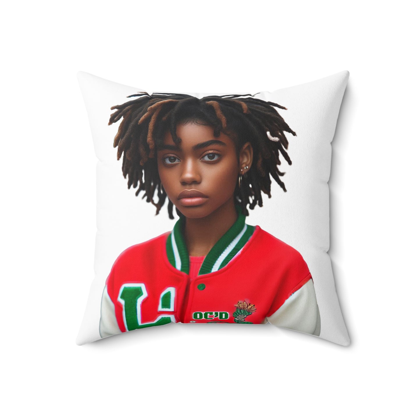 Loc'd Spun Polyester Square Pillow